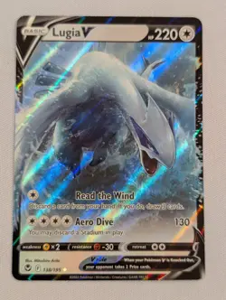 Pokemon Lugia V 138/195 Sword & Shield - Silver Tempest Ultra Rare Holo NM TCG - Image 3