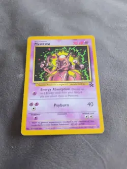 Mewtwo Promo #14 WOTC Black Star Promo 1999–2000 Non Holo Pokemon Card LP/MP - Image 1