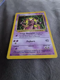 Mewtwo Promo #14 WOTC Black Star Promo 1999–2000 Non Holo Pokemon Card LP/MP - Image 3