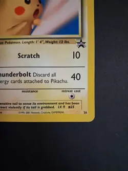 Pikachu Pokemon Snap Black Star Promo #26 WOTC Card 2001 MP Condition - Image 5