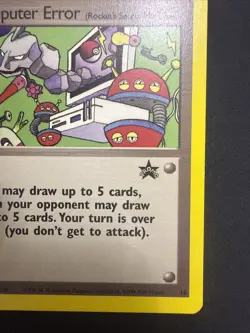NM Pokemon Cards: Wizards Black Star Promo: Computer Error 16 Vintage WOTC - Image 5