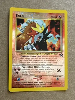 Entei - #34 - Black Star Promo - 2001 - Reverse-Holo - Vintage WOTC Pokemon Card - Image 1