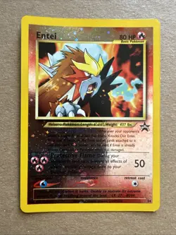 Entei - #34 - Black Star Promo - 2001 - Reverse-Holo - Vintage WOTC Pokemon Card - Image 2