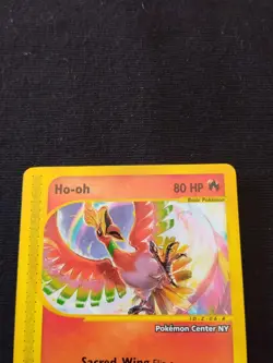 Pokemon Card Ho-oh Pokemon Center NY Promo Black Star #52 WOTC 2002 NM - Image 3