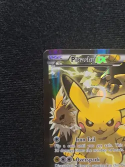 Pikachu EX XY124 Promo 2016 Excellent Condition Black Star Pokemon Card - Image 2