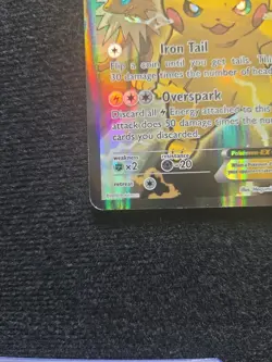 Pikachu EX XY124 Promo 2016 Excellent Condition Black Star Pokemon Card - Image 5