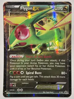 Flygon EX XY61 - XY Black Star Promo Holo JUMBO Pokemon Card - Image 1