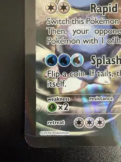 Pokemon TCG Blastoise EX Card 2016 XY122 Jumbo Black Star Promo - Image 3