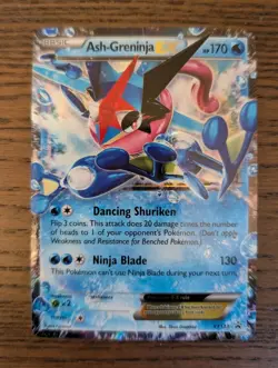Pokemon Ash-Greninja EX XY133 Black Star Promo Card 2016 - Image 1