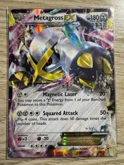 2014 Pokemon TCG Metagross EX Shiny Black Star Promos Ultra Rare Holo XY34 MP - Image 1