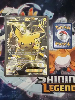 Pokemon TCG Pikachu EX XY124 Black Star Promo Card Jumbo Oversized Card NM 2016 - Image 2