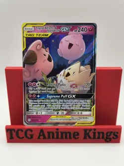 Pokemon TCG Togepi Cleffa Igglybuff GX Card 143/236 Tag Team Cosmic Eclipse - Image 1