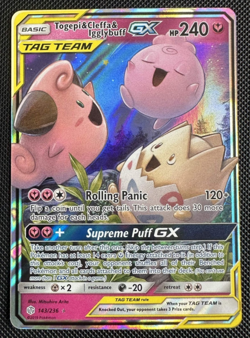 Togepi & Cleffa & Igglybuff GX 143/236 - SM Cosmic Eclipse - Pokemon TCG Card NM - Image 1