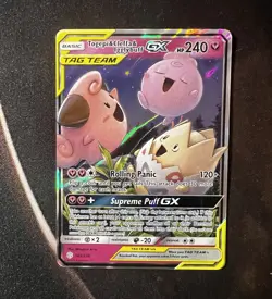 The Pokemon Company Togepi & Cleffa & Igglybuff GX 143/236 Cosmic Eclipse TAG T… - Image 1