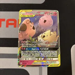Togepi & Cleffa & Igglybuff GX 143/236 Ultra Rare Cosmic Eclipse Pokemon LP - Image 1