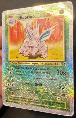 Nidorino 56/110 Legendary Collection Pokemon Card Reverse Holo Vintage WOTC - Hp - Image 2