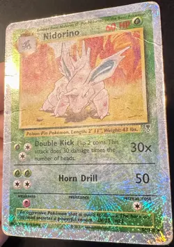 Nidorino 56/110 Legendary Collection Pokemon Card Reverse Holo Vintage WOTC - Hp - Image 3