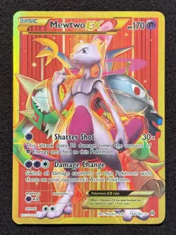 Pokemon Mewtwo EX - 164/162 - Breakthrough XY Secret Rare Full Art Holo Card - Image 1