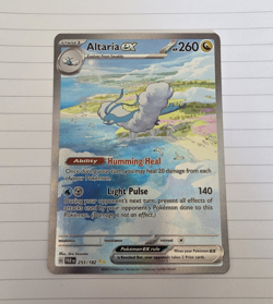 Pokemon TCG Altaria ex 253/182 SV04 Paradox Rift Holo SIR Full Art 260 HP - Image 1