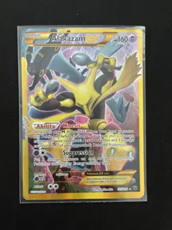 Pokemon Alakazam TCG EX Fates Collide 125/124 Secret Rare Full Art Holo Card - Image 1
