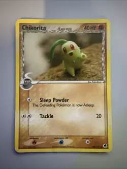 Pokemon Card Chikorita 44/101 EX Dragon Frontiers Delta Non-Holo - Image 1