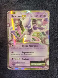MEWTWO EX 52/108 Full Extended Art Evolutions 2016 Pokemon Card NM/M - Image 1