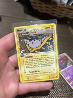 Pokemon TCG Mantine (Delta Species) EX Dragon Frontiers 20/101 Regular Rare - Image 1