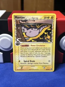 Pokemon TCG Mantine (Delta Species) EX Dragon Frontiers 20/101 Regular Rare - Image 1