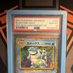 Blastoise 2021 Japanese Pokemon TCG 25th Anniversary Holo #003 PSA 10 - Image 3