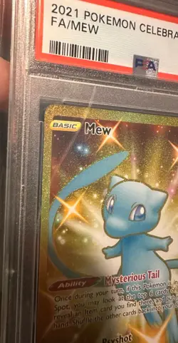 Pokemon Celebrations Mew Secret Rare Holo Full Art 025/025 PSA 9 Mint - Image 2