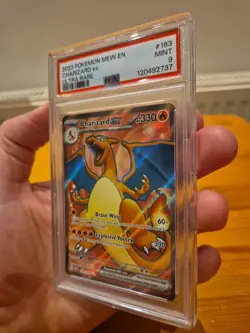 PSA 9 Charizard ex 183/165 Scarlet & Violet 151 Pokemon Card - Image 3