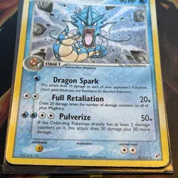 Pokemon TCG 2005 Kanto Gyarados Holo Ultra Rare Card 8/107 EX Deoxys Set - Image 5