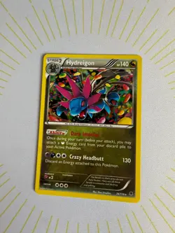 Hydreigon 74/119 Holo Rare Phantom Forces Pokemon Reverse Holo NM - Image 2