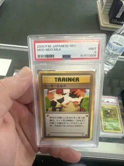 Moo-Moo Milk Trainer Pokemon 2000 P.M. Japanese Neo BANNED PSA 9 - Image 1