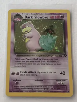 Dark Slowbro 12/82 Rare Team Rocket Pokemon Holo MP - Image 1