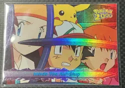 Topps Pokemon the Movie 2000 #36 Inside the Air-Ship Foil VHTF Blue Topps Logo - Image 1
