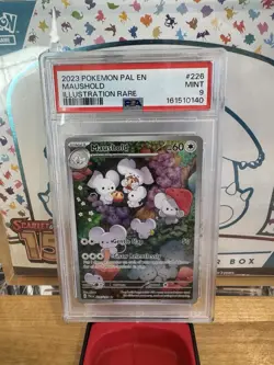 Pokemon TCG Maushold Illustration Rare Card 226/193 Sv02: Paldea Evolved PSA 9 - Image 1