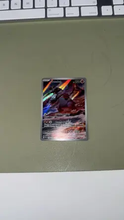 Pokemon TCG Groudon Paradox Rift 199/182 Illustration Rare NM - Image 2
