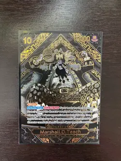 One Piece Card Game Marshall.D.Teach (SP) Gold OP09-093 Legacy of the Master LP - Image 1