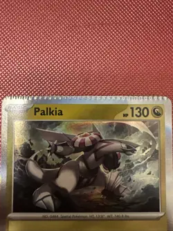 Surging Sparks Dialga Reverse Holo & Palkia Holo (CRIMPED ERROR) Pokemon Cards - Image 5