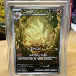 2023 POKEMON OBF EN-OBSIDIAN FLAMES ILLUSTRATION RARE #199 NINETALES PSA 9 - Image 4