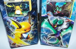 2 NEW 2015 Pokemon Theme Decks BURNING SPARK NIGHT STRIKER Cards Break Through - Image 3