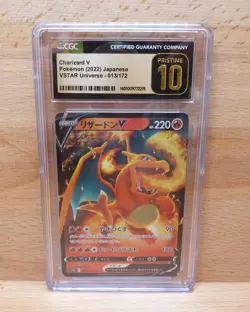 2022 POKEMON JPN SWORD & SHIELD VSTAR UNIVERSE #013 CHARIZARD V CGC Pristine 10 - Image 1