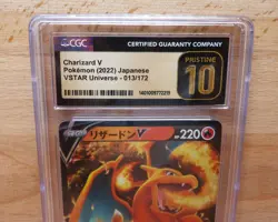2022 POKEMON JPN SWORD & SHIELD VSTAR UNIVERSE #013 CHARIZARD V CGC Pristine 10 - Image 2