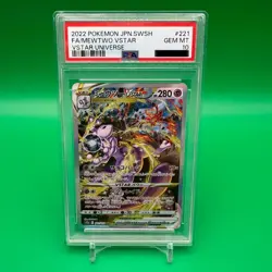 PSA 10 Mewtwo VSTAR SAR 221/172 S12a VSTAR Universe Pokemon Card Japanese - Image 1