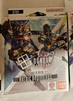 Gundam Card Game ST01 Heroic Beginnings Starter Deck English Version NOT SEALED - Image 1