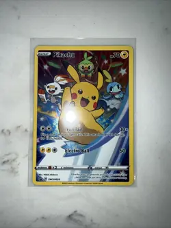 Pokemon Pikachu SWSH020 SWSH: Sword & Shield Promo Cards Holo NM - Image 1