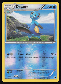 Pokemon TCG - Steam Siege - Dewott 31/114 Reverse Holo - NM - Image 1