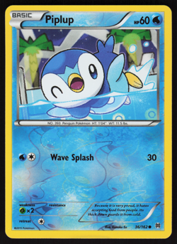 Pokemon TCG - BREAKthrough - Piplup 36/162 Reverse Holo - NM - Image 1