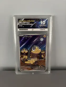 Pokemon TCG - Helioptile 143/132 - Mega Evolution - Graded ACE 10 - Image 1